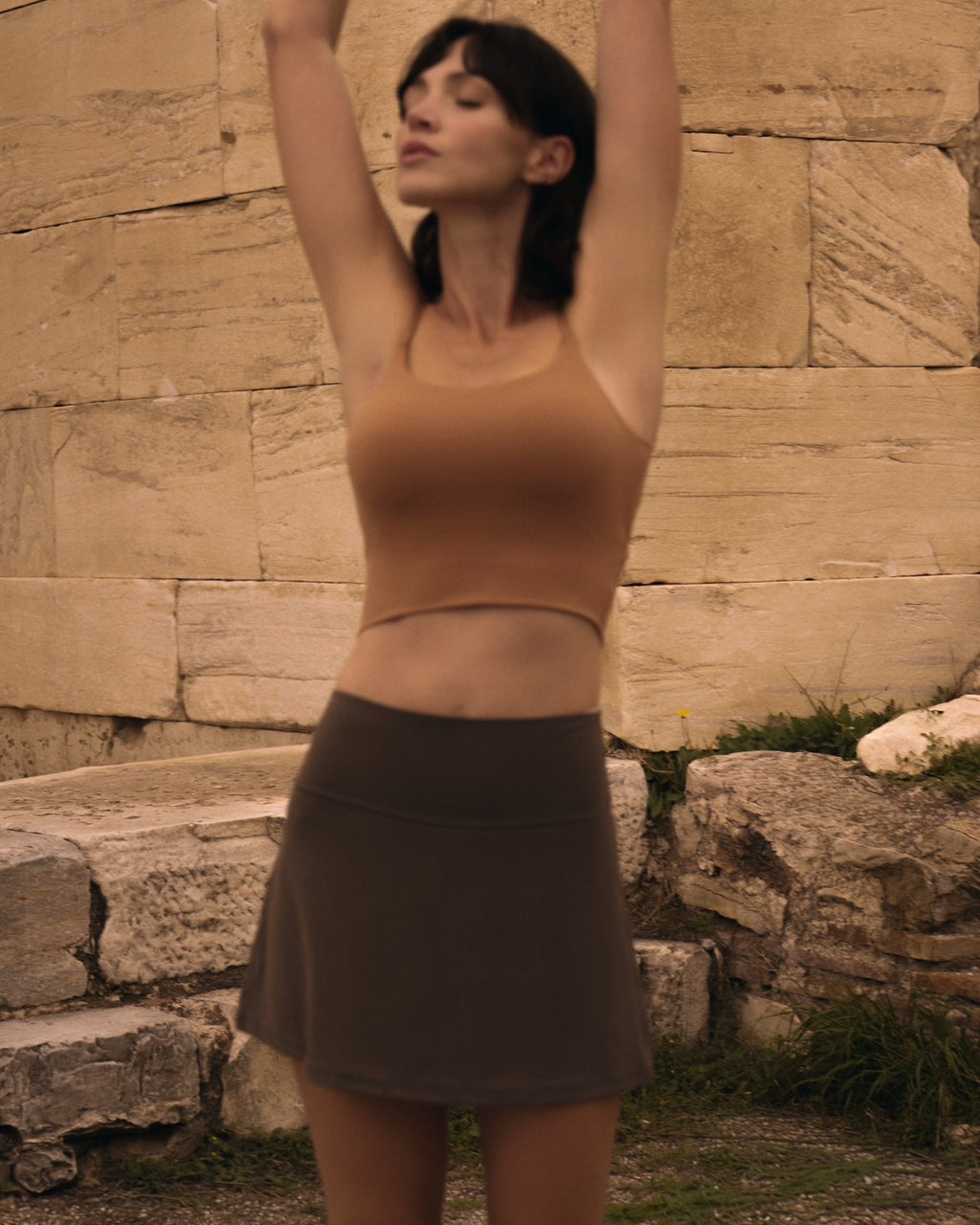 高腰羽球褲裙 側口袋款